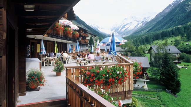 Hotel Edelweiss Blatten Loetschental Restoran gambar